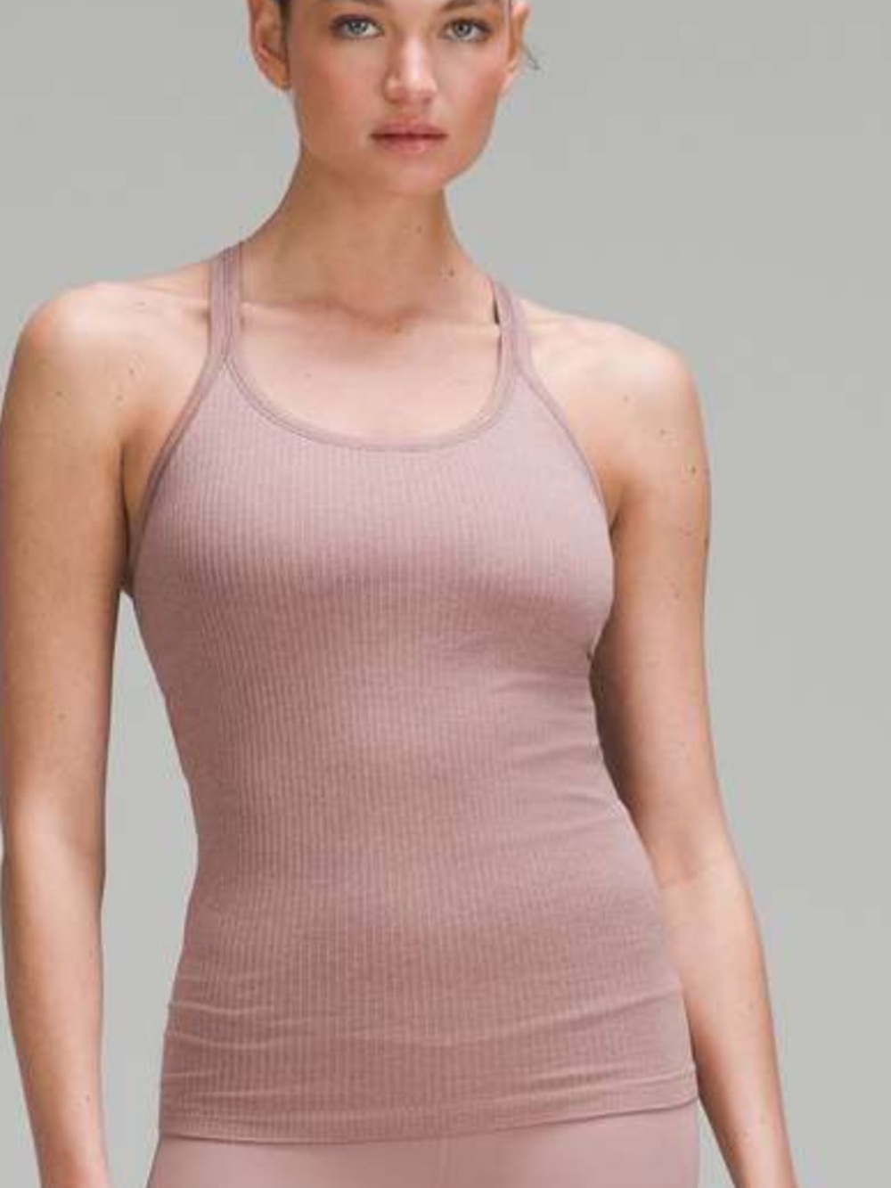 lululemon athletica Ribbed Abb to street  Tank Top- Dusty Rose - Picture 2 of 9